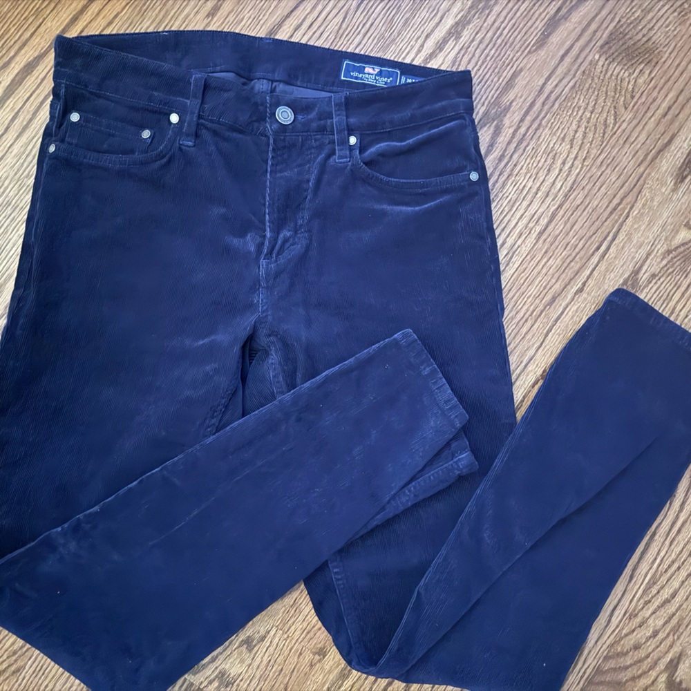 Vineyard Vines Navy Corduroy Pants